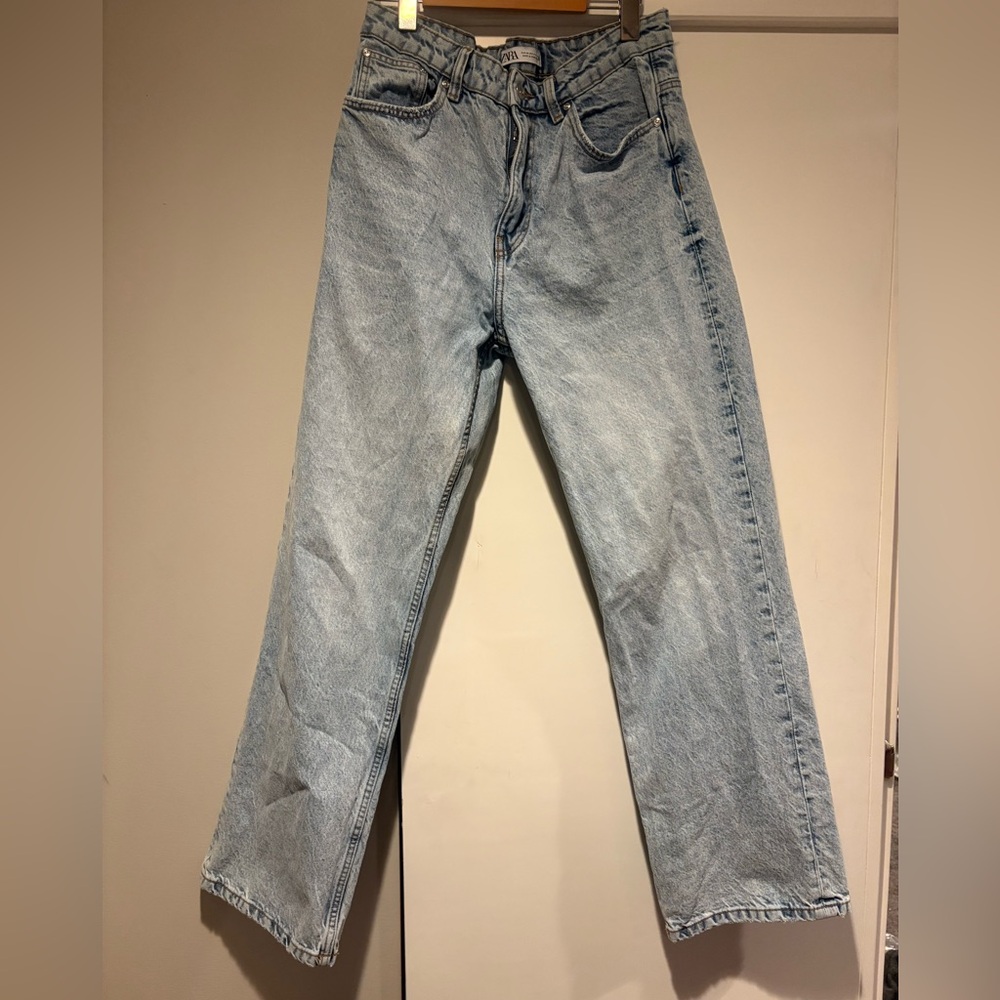 Zara High Rise Light Blue Women's Jeans
